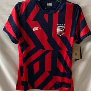 NIKE X US Stadium Away Soccer Jersey in Red/Navy Sz MEDIUM
